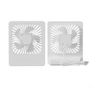 Enfriador personal portátil, ventilador de clip recargable por USB de 199 velocidades, soporte de cintura portátil ajustable de 360°, enfriador personal silencioso manos libres (talla única, blanco)