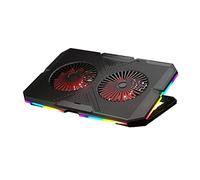 Enfriador portátil para computadora portátil de 11 a 18 pulgadas Base de enfriamiento ultradelgada para computadora portátil alimentada por USB con 2 ventiladores silenciosos para la mayoría de las de