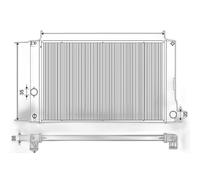Enfriador Refrigeración Del Motor 368MM-600MM Alu VALEO Iam-Expertise Apto para