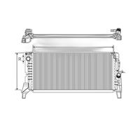 Enfriador Refrigeración Del Motor 682MM-309MM Aluminio VALEO Apto para U.a. BMW