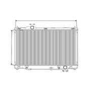 Enfriador Refrigeración Del Motor 708MM-400MM Alu VALEO para U.a. Kia Optima