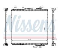 Enfriador Refrigerador de Motor Refirgerador Coche Nissens 672900 Aluminio