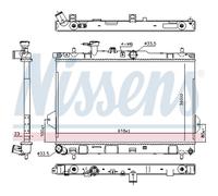 Enfriador Refrigerador de Motor Refirgerador Coche Nissens para Hyundai Matrix