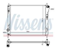Enfriador Refrigerador de Motor Refirgerador Coche Nissens para Nissan Pulsar