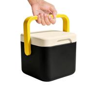 Enfriador retro para acampar | Enfriador duro pequeño de 340,2 g con asa para oficina, playa, picnic, fiesta, bar, piscina, coche, aperitivos, bebidas