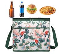 Enfriador Suave - De Almuerzo Aislada | Bolsas para Entrega De Comida | Enfriador Plegable | Almuerzo BoxB Extensible | Bolsas De Compras Reutilizables para Tienda con Cremallera P