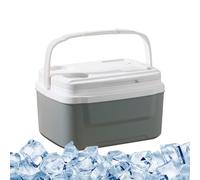 Enfriadores de Camping - Grande de Almacenamiento de Hielo, baúl de Viaje Aislado Duradero con Tapa, Mango de contenedor de Alimentos a Prueba de Fugas, Enfriador al Aire Libre para Viajes a la