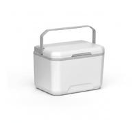Enfriadores rotomoldeados de Lados rígidos, Enfriador de hielera de Lados rígidos, Enfriador pequeño de 5 litros - Blanco/Gris Portátil para Acampar, automóviles, Actividades domésticas y al Aire lib