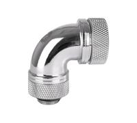 Enfriamiento por agua - pieza de codo Thermaltake Pacific G1/4 tubo PETG compresión 90 grados 16mm OD - Cromo
