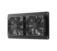 Enfriamiento W Panel Solar Ventilador Exterior Escape Durabilidad Invernaderos Exterior Laminado Gallineros(Fan)