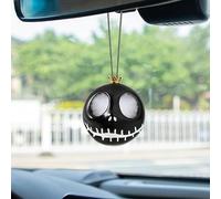 Enfriar Adorno Colgante de Coche de Cráneo, Oscilante Fantasma Colgante, Halloween Esqueleto Decoración De Espejo Retrovisor De Coche, Accesorios de Decoración del Hogar e Interiores de Automóviles