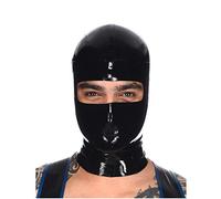 Enfriar Sexy Latex Head Cover Hood Máscaras para Unisex Unique Cosplay Party BA13 (S, Negro)