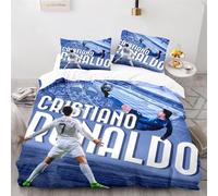 Enfunt-Home Cristiano Ronaldo Fundas Nórdicas Cama 105 de 3 Piezas - Fundas Poliéster Nórdico 180x220cm con 2 Fundas de Almohada 50x75cm