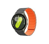ENFYUSTR 18/20/22mm Silicone strap fit for Samsung Galaxy watch 7/6/5 for active 2 for amazfit for HUAWEI GT2e 3 watchband(10 grey orange,For Galaxy 7 6 5 4 44mm)