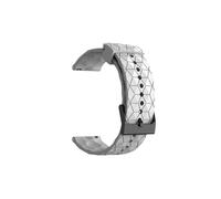 ENFYUSTR 20mm 22mm Football Pattern Strap For Samsung Galaxy Watch for Polar Vantage for Honor Magic Watch Belt(White,20MM Universal)