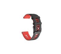 ENFYUSTR 20mm 22mm Football Pattern Strap For Samsung Galaxy Watch for Polar Vantage for Honor Magic Watch Belt(Black Red,20MM Universal)