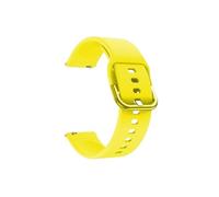 ENFYUSTR Ajuste for Huawei Watch GT2 42 mm Correa de silicona Muñeca Arco iris Reemplazo Correas de reloj Pulsera apta for Amazfit GTS 2 Mini Bip SU Pop Correa de reloj(Yellow)