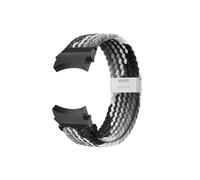 ENFYUSTR Correa de 20mm apta for Samsung Galaxy Watch 4/5/7/pro/classic 45mm 44mm 40mm 43mm 47mm pulsera de nailon sin huecos correa compatible con Galaxy watch 6(Black clever,Galaxy Watch 5 40mm)