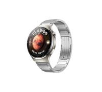 ENFYUSTR Correa de aleación de titanio de 22 mm apta for Huawei Watch 4 Pro 4 3 GT 2 3 Pro Pulsera de acero inoxidable de 46 mm apta for Amazfit GTR/GTR 4/Stratos Band(Silver,Fpr Huawei Watch 4)