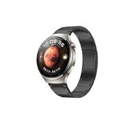 ENFYUSTR Correa de aleación de titanio de 22 mm apta for Huawei Watch 4 Pro 4 3 GT 2 3 Pro Pulsera de acero inoxidable de 46 mm apta for Amazfit GTR/GTR 4/Stratos Band(Black,For Huawei GT GT2 46mm)