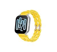 ENFYUSTR Correa de cadena compatible con Redmi Watch 5 Active 5 Lite. Pulsera de silicona compatible con Xiaomi Redmi 3 Active 3 Lite. Correa de repuesto de 22 mm.(Yellow,For Redmi 3 Active)