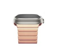 ENFYUSTR Correa de color titanio compatible con reloj Ultra 2 49mm 10 46mm 9 8 7 5 4 se 6 loop for watch 45mm 41 42 44mm pulsera de acero inoxidable(Rosegold,38 40 41mm)