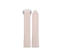 ENFYUSTR Correa de extremo curvado de 20 mm apta for Omega X Swatch apta for Joint MoonSwatch Sport Correa de reloj con hebilla plegable de caucho de silicona apta for Seamaster 300(Pink)