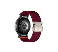 ENFYUSTR Correa de nailon elástica apta for Samsung Galaxy Watch 7 6 5 4 40mm 44mm/5 Pro 45mm pulsera con hebilla de paracaídas for Galaxy Watch 6 Correa clásica(Wine Red,For Galaxy Watch FE 40mm)