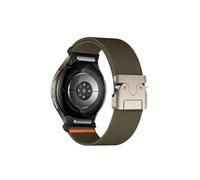 ENFYUSTR Correa de nailon elástica apta for Samsung Galaxy Watch 7 6 5 4 40mm 44mm/5 Pro 45mm pulsera con hebilla de paracaídas for Galaxy Watch 6 Correa clásica(Army Green,For Galaxy Watch FE 40mm)