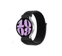 ENFYUSTR Correa de nailon fit for Samsung Galaxy Watch 7, 6, 5, 4, 44mm, 40mm, 5 pro, 45mm, pulsera deportiva de 20mm, Galaxy Watch 6 Classic, correa de 47mm y 43mm(Black,Fit for Galaxy Watch5 40mm)