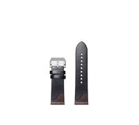 ENFYUSTR Correa de reloj de doble color, liberación rápida, accesorios, pulsera, correa de cuero de vaca de grano completo, 20 mm, 21 mm, 22 mm(Coffee Black B S,21mm)