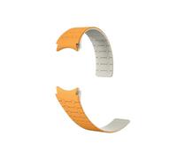 ENFYUSTR Correa de silicona de 20mm apta for Samsung Watch Galaxy Classic 43mm 47mm 42 46mm 7 6 5 4 44 40mm Correa sin huecos apta for pulsera 5 Pro 45mm(Orange,For Galaxy Watch 4 40mm)