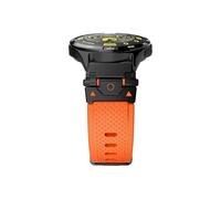 ENFYUSTR Correa deportiva de silicona de 20 mm y 22 mm for Huawei Watch 4 Pro GT5 GT4 de 46 mm con liberación rápida(Black orange,For Huawei Watch 4)