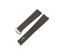 ENFYUSTR Correas de reloj de goma impermeables de 22 mm y 20 mm for TAG HEUER Aquaracer 300 WAY201B CALIBRE 5(Brown silver,20mm)