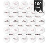 ENG 100 pelotas de ping pong, pelotas de tenis de mesa, pelotas profesionales K40+ de ping pong en resina ABS, 3 estrellas, para ejercicios, entrenamientos, club de tenis de mesa, blanco