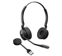 Engage 55 SE - Auriculares estéreo MS, Adaptador Link 400a DECT USB-A, Cable USB-C a USB-A de 1,2 m, Funda de Transporte, garantía y Advertencia (folletos de Seguridad)