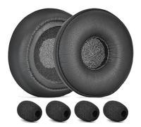 Engage - Kit de 30 almohadillas para orejas y 4 piezas de espuma de micrófono, almohadillas defean compatibles con auriculares Jabra Engage 30 / Engage 50, espuma de aislamiento de ruido de alta