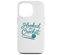 Enganchado al Hilo de Ganchillo Lover Fiber Arts Carcasa para iPhone 13 Pro