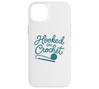 Enganchado al Hilo de Ganchillo Lover Fiber Arts Carcasa para iPhone 14 Plus