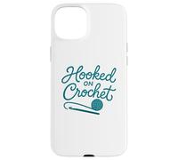 Enganchado al Hilo de Ganchillo Lover Fiber Arts Carcasa para iPhone 15 Plus