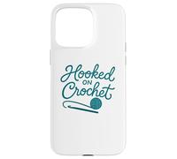 Enganchado al Hilo de Ganchillo Lover Fiber Arts Carcasa para iPhone 15 Pro MAX