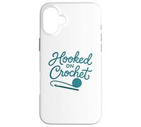 Enganchado al Hilo de Ganchillo Lover Fiber Arts Carcasa para iPhone 16 Plus