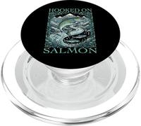ENGANCHADO EN SALMÓN Pesca Pescador río Peces cañas carretes PopSockets PopGrip para MagSafe