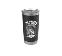 Enganchamos a The Best Daddy Funny Fishing Dad Vaso térmico de acero inoxidable de doble pared