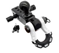 Enganche Brazo del Remolque de la Cabeza de la Bola de Tres Agujeros Cabeza de la Bola del Remolque del Remolque del Rescate Campo a través Universal de 2 Pulgadas Base Soporte Remolque(White)