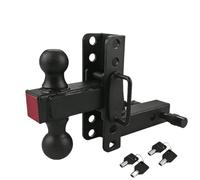 Enganche De Bola Enganche de Remolque Ajustable de caída/elevación de 6" Receptor de 2" Enganches de Bola de 2" y 2-5/16" para Camiones 12500 Libras Soporte de Bola