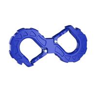 Enganche De Bola Gancho en Forma de S Universal portátil de Doble Extremo Hebilla en U Rescate rápido Barra de Remolque Todoterreno Accesorios de Remolque Adaptador de Enganche(Blue)