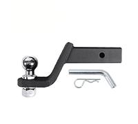 Enganche de remolque, 10 pulgadas Ajustable 4 nivel Trailer Drop Hitch Mount Remold remolque for receptor de 2 pulgadas con bola de 50 mm Rv PIEZAS CAMPER CARAVAN ACCESO(Set With 2 Inch Ball)
