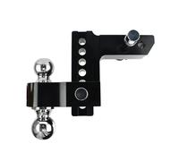 Enganche de Remolque Ajustable de 6'', Montaje de Bola for Remolque y Almacenamiento, Montaje de 2 Bolas, Compatible con Receptor de 2 Pulgadas, Enganche de caída de 6 Pulgadas Distribución del Peso