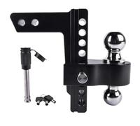 Enganche de Remolque Ajustable Negro Enganche de caída de Aluminio de 8 Pulgadas con elevación de caída 12500 LBS Compatible con Piezas de Motocicletas automotrices para Receptor de 2 Pulgadas